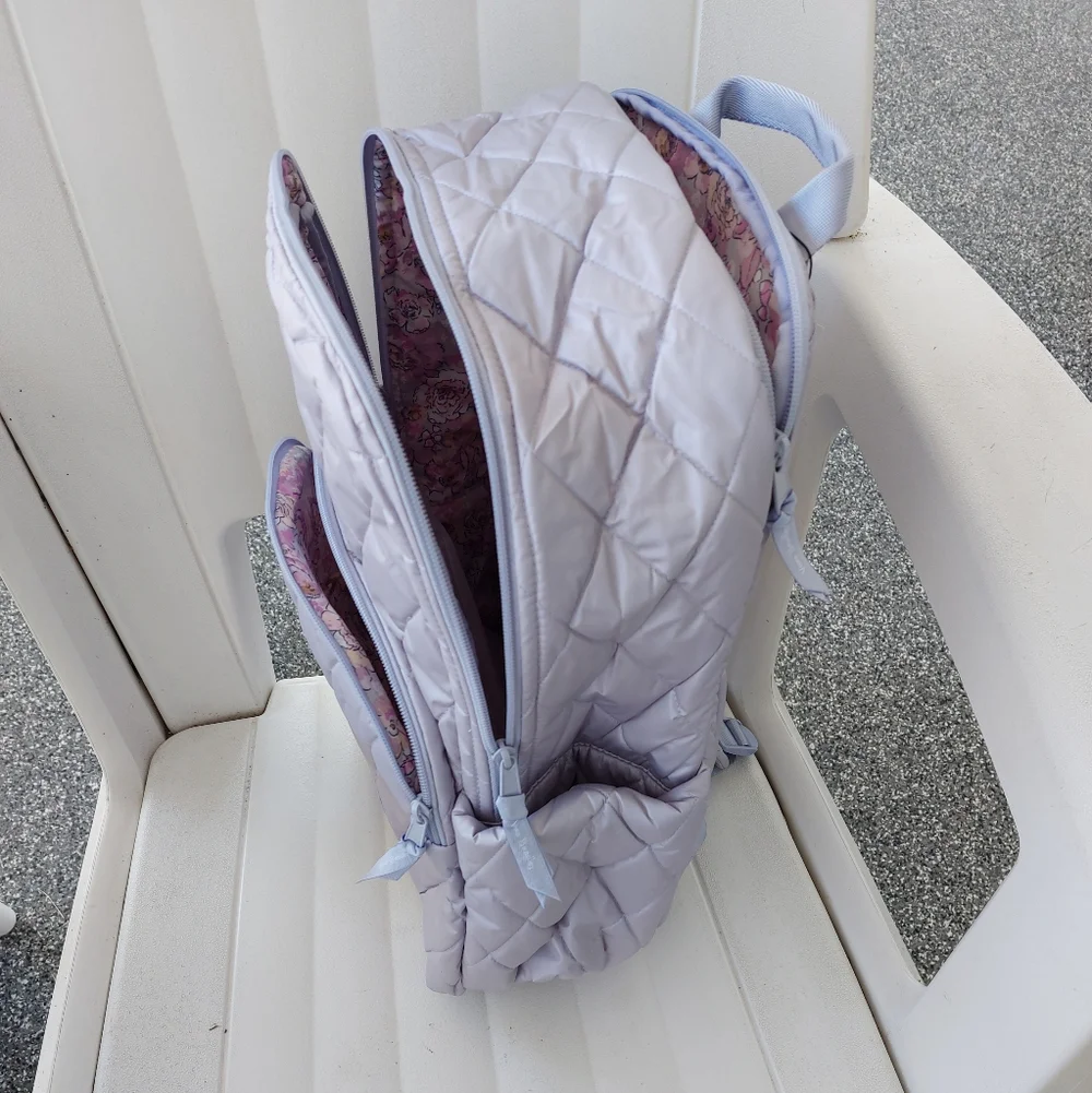 Vera Bradley Ultralight Large Essential Backpack Lavender Pearl NWT NWT Vera Bradley Ultralight Essential Large backpack in  main image 4